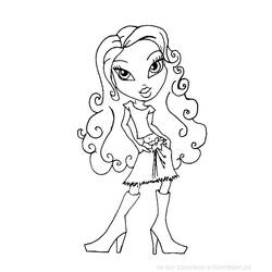 Dibujo para colorear: Bratz (Dibujos animados) #32571 - Dibujos para Colorear e Imprimir Gratis