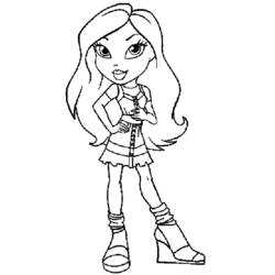 Dibujo para colorear: Bratz (Dibujos animados) #32573 - Dibujos para Colorear e Imprimir Gratis