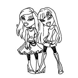 Dibujo para colorear: Bratz (Dibujos animados) #32584 - Dibujos para Colorear e Imprimir Gratis