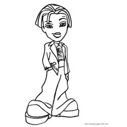 Dibujo para colorear: Bratz (Dibujos animados) #32587 - Dibujos para Colorear e Imprimir Gratis