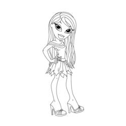 Dibujo para colorear: Bratz (Dibujos animados) #32601 - Dibujos para Colorear e Imprimir Gratis