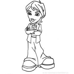 Dibujo para colorear: Bratz (Dibujos animados) #32605 - Dibujos para Colorear e Imprimir Gratis