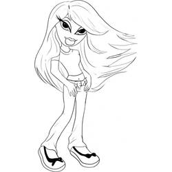 Dibujo para colorear: Bratz (Dibujos animados) #32610 - Dibujos para Colorear e Imprimir Gratis