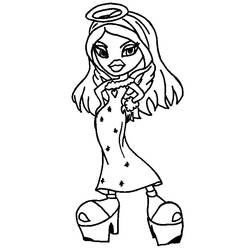 Dibujo para colorear: Bratz (Dibujos animados) #32612 - Dibujos para Colorear e Imprimir Gratis