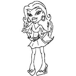 Dibujo para colorear: Bratz (Dibujos animados) #32623 - Dibujos para Colorear e Imprimir Gratis