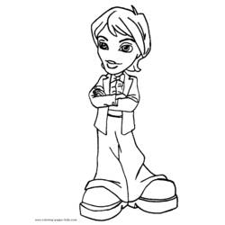 Dibujo para colorear: Bratz (Dibujos animados) #32630 - Dibujos para Colorear e Imprimir Gratis