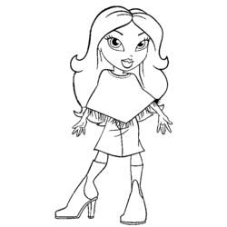 Dibujo para colorear: Bratz (Dibujos animados) #32635 - Dibujos para Colorear e Imprimir Gratis