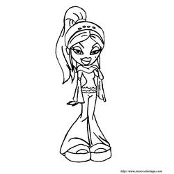 Dibujo para colorear: Bratz (Dibujos animados) #32643 - Dibujos para Colorear e Imprimir Gratis