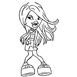 Dibujo para colorear: Bratz (Dibujos animados) #32651 - Dibujos para Colorear e Imprimir Gratis