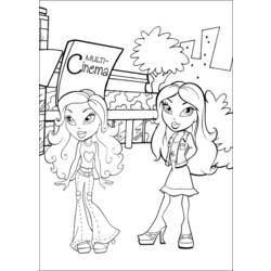 Dibujo para colorear: Bratz (Dibujos animados) #32656 - Dibujos para Colorear e Imprimir Gratis