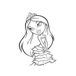 Dibujo para colorear: Bratz (Dibujos animados) #32668 - Dibujos para Colorear e Imprimir Gratis