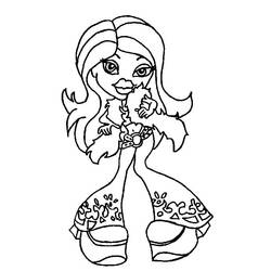 Dibujo para colorear: Bratz (Dibujos animados) #32673 - Dibujos para Colorear e Imprimir Gratis