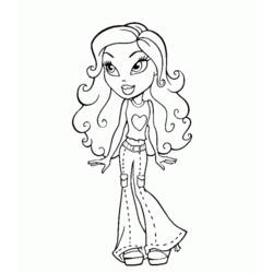 Dibujo para colorear: Bratz (Dibujos animados) #32677 - Dibujos para Colorear e Imprimir Gratis