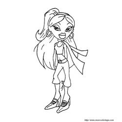 Dibujo para colorear: Bratz (Dibujos animados) #32685 - Dibujos para Colorear e Imprimir Gratis