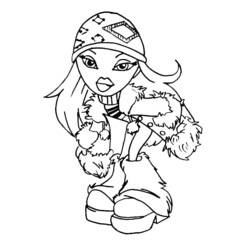 Dibujo para colorear: Bratz (Dibujos animados) #32687 - Dibujos para Colorear e Imprimir Gratis