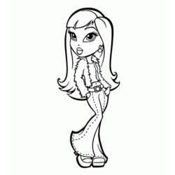 Dibujo para colorear: Bratz (Dibujos animados) #32706 - Dibujos para Colorear e Imprimir Gratis