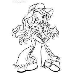 Dibujo para colorear: Bratz (Dibujos animados) #32708 - Dibujos para Colorear e Imprimir Gratis