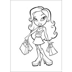 Dibujo para colorear: Bratz (Dibujos animados) #32712 - Dibujos para Colorear e Imprimir Gratis