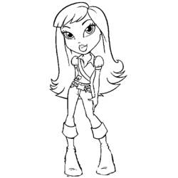 Dibujo para colorear: Bratz (Dibujos animados) #32721 - Dibujos para Colorear e Imprimir Gratis