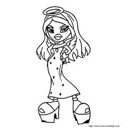 Dibujo para colorear: Bratz (Dibujos animados) #32739 - Dibujos para Colorear e Imprimir Gratis