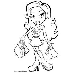 Dibujo para colorear: Bratz (Dibujos animados) #32745 - Dibujos para Colorear e Imprimir Gratis