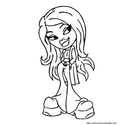 Dibujo para colorear: Bratz (Dibujos animados) #32748 - Dibujos para Colorear e Imprimir Gratis