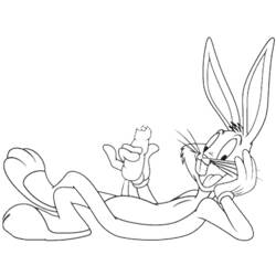 Dibujos para colorear: Bugs Bunny - Dibujos para Colorear y Pintar