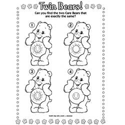 Dibujo para colorear: Care Bears (Dibujos animados) #37303 - Dibujos para Colorear e Imprimir Gratis