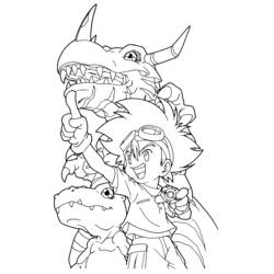 Dibujo para colorear: Digimon (Dibujos animados) #51425 - Dibujos para Colorear e Imprimir Gratis