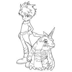 Dibujo para colorear: Digimon (Dibujos animados) #51446 - Dibujos para Colorear e Imprimir Gratis