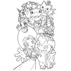 Dibujo para colorear: Digimon (Dibujos animados) #51478 - Dibujos para Colorear e Imprimir Gratis