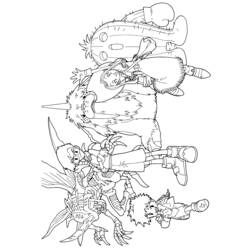 Dibujo para colorear: Digimon (Dibujos animados) #51492 - Dibujos para Colorear e Imprimir Gratis