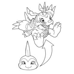 Dibujo para colorear: Digimon (Dibujos animados) #51524 - Dibujos para Colorear e Imprimir Gratis