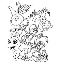 Dibujo para colorear: Digimon (Dibujos animados) #51545 - Dibujos para Colorear e Imprimir Gratis