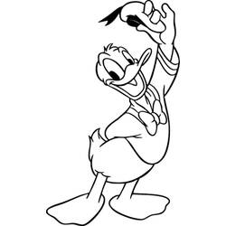 Dibujo para colorear: Donald Duck (Dibujos animados) #30125 - Dibujos para Colorear e Imprimir Gratis