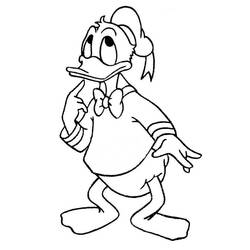 Dibujo para colorear: Donald Duck (Dibujos animados) #30127 - Dibujos para Colorear e Imprimir Gratis