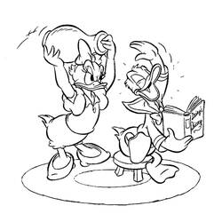 Dibujo para colorear: Donald Duck (Dibujos animados) #30128 - Dibujos para Colorear e Imprimir Gratis