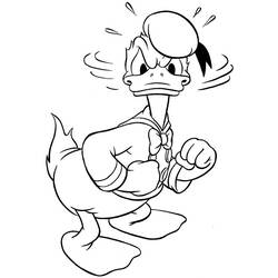 Dibujo para colorear: Donald Duck (Dibujos animados) #30138 - Dibujos para Colorear e Imprimir Gratis