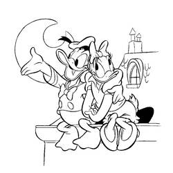 Dibujo para colorear: Donald Duck (Dibujos animados) #30139 - Dibujos para Colorear e Imprimir Gratis
