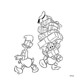 Dibujo para colorear: Donald Duck (Dibujos animados) #30149 - Dibujos para Colorear e Imprimir Gratis