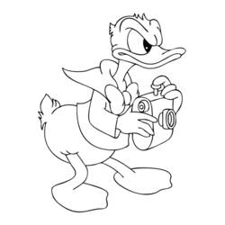 Dibujo para colorear: Donald Duck (Dibujos animados) #30169 - Dibujos para Colorear e Imprimir Gratis