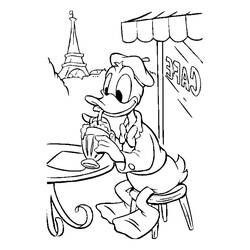 Dibujo para colorear: Donald Duck (Dibujos animados) #30173 - Dibujos para Colorear e Imprimir Gratis