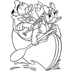 Dibujo para colorear: Donald Duck (Dibujos animados) #30179 - Dibujos para Colorear e Imprimir Gratis