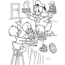 Dibujo para colorear: Donald Duck (Dibujos animados) #30188 - Dibujos para Colorear e Imprimir Gratis