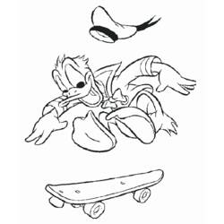 Dibujo para colorear: Donald Duck (Dibujos animados) #30232 - Dibujos para Colorear e Imprimir Gratis