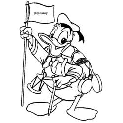 Dibujo para colorear: Donald Duck (Dibujos animados) #30233 - Dibujos para Colorear e Imprimir Gratis