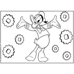 Dibujo para colorear: Donald Duck (Dibujos animados) #30273 - Dibujos para Colorear e Imprimir Gratis