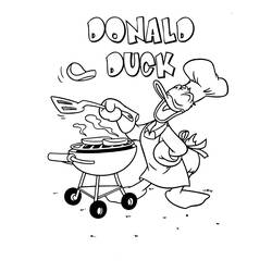 Dibujo para colorear: Donald Duck (Dibujos animados) #30282 - Dibujos para Colorear e Imprimir Gratis