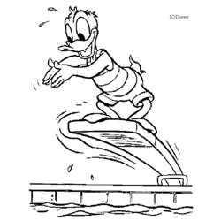 Dibujo para colorear: Donald Duck (Dibujos animados) #30283 - Dibujos para Colorear e Imprimir Gratis
