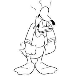 Dibujo para colorear: Donald Duck (Dibujos animados) #30294 - Dibujos para Colorear e Imprimir Gratis